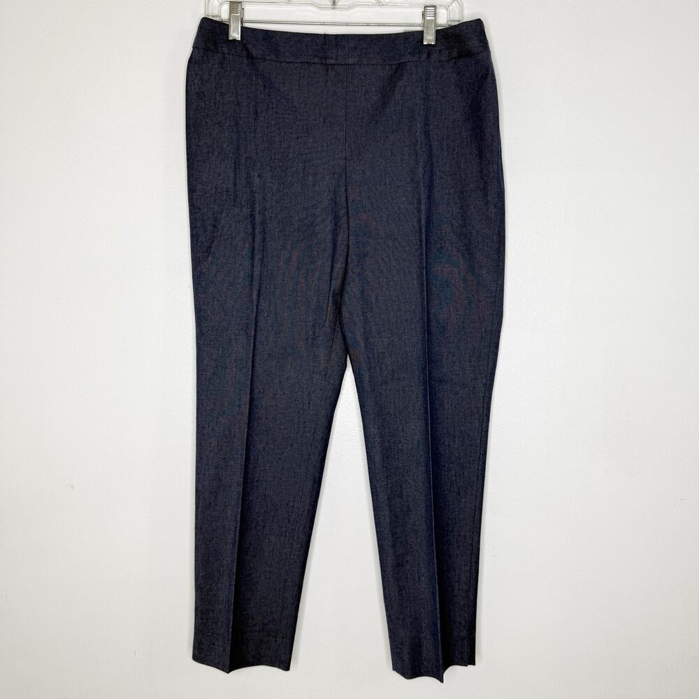 Talbots Pants Womens 8P Blue Chatham Ankle Slim Leg Petite Work Dress Office NEW